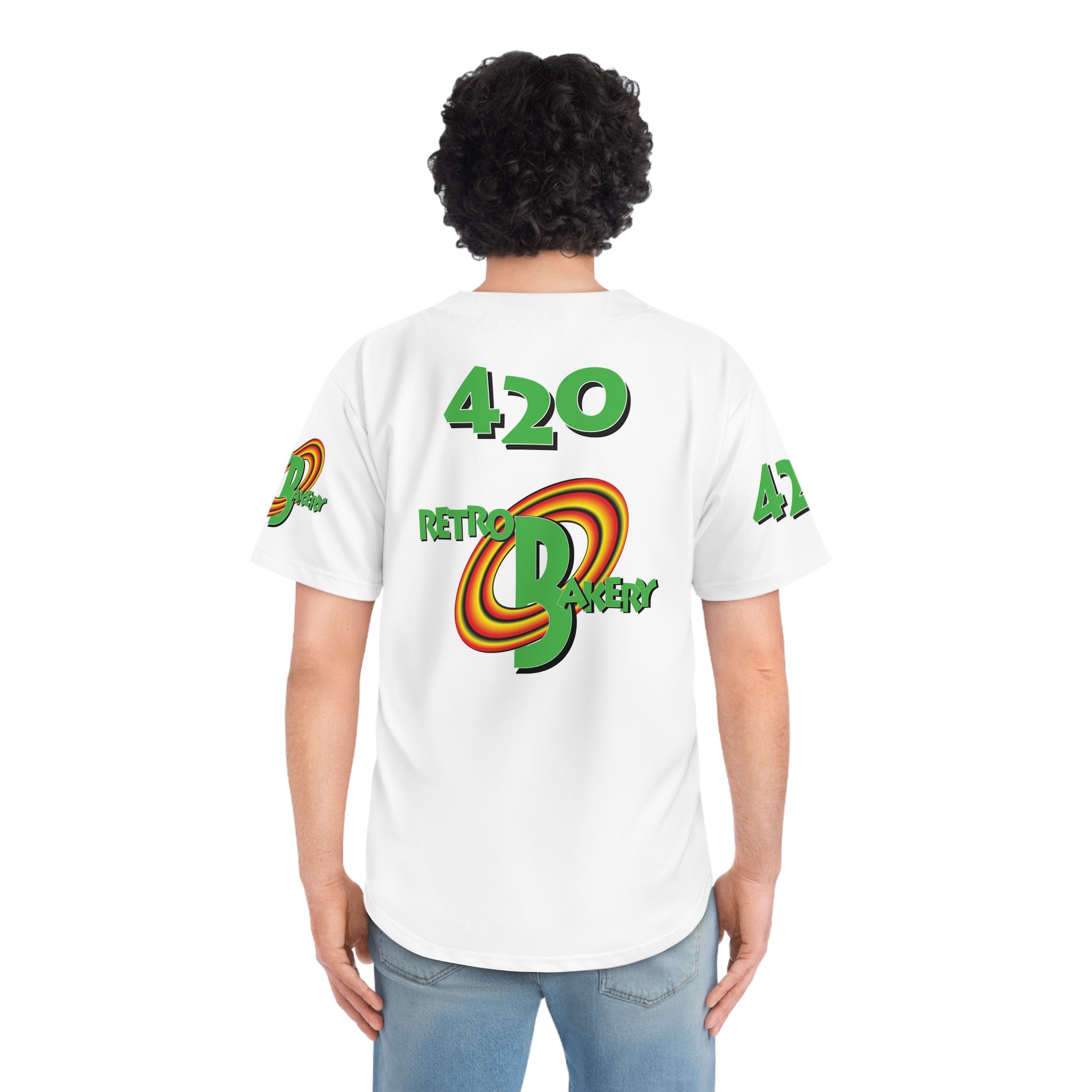 Retro Bakery White Space Jammed Jersey