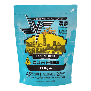 Baja Low Dose Gummies from Retro Bakery, 50mg THC