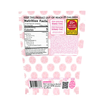 Sour Pink Lemonade Wheels from Retro Bakery, 50mg THC