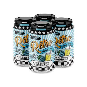 Blue Raspberry Lemonade 4 pack from Retro Bakery, 40MG THC