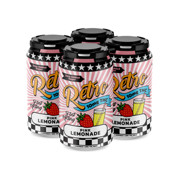 Pink Lemonade 4 pack from Retro Bakery, 40mg THC