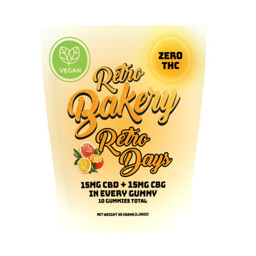 Retro Days Gummies from Retro Bakery, CBD + CBG