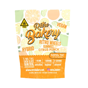 Citrus Punch Wheels from Retro Bakery, 50mg THC