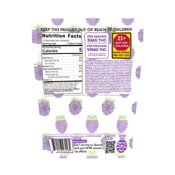 Very Berry Grape Wheels from Retro Bakery, 50mg THC