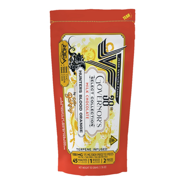 Jesse Ventura Farms Hunters Blood Orange Milk Chocolate Bar by Retro Bakery, 5mg THC, CBDA and CBN per piece - product photo
