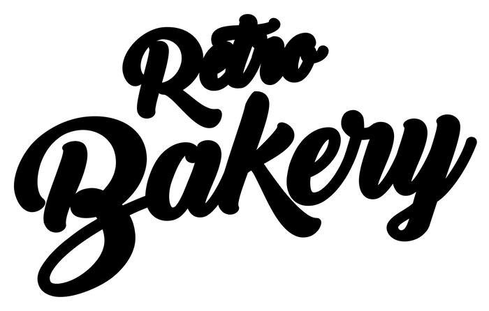 Retro Bakery logo, black