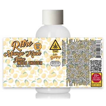 Mango Kush Shooter full label, front and back