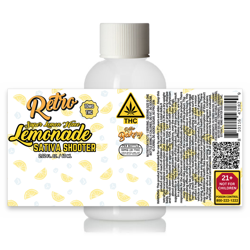 Super Lemon Haze Shooter full label, front and back